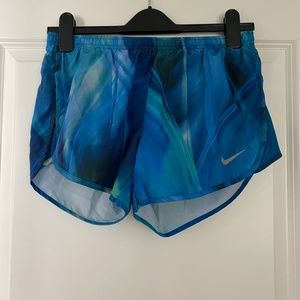 Blue Tie-Dye Nike Running Shorts